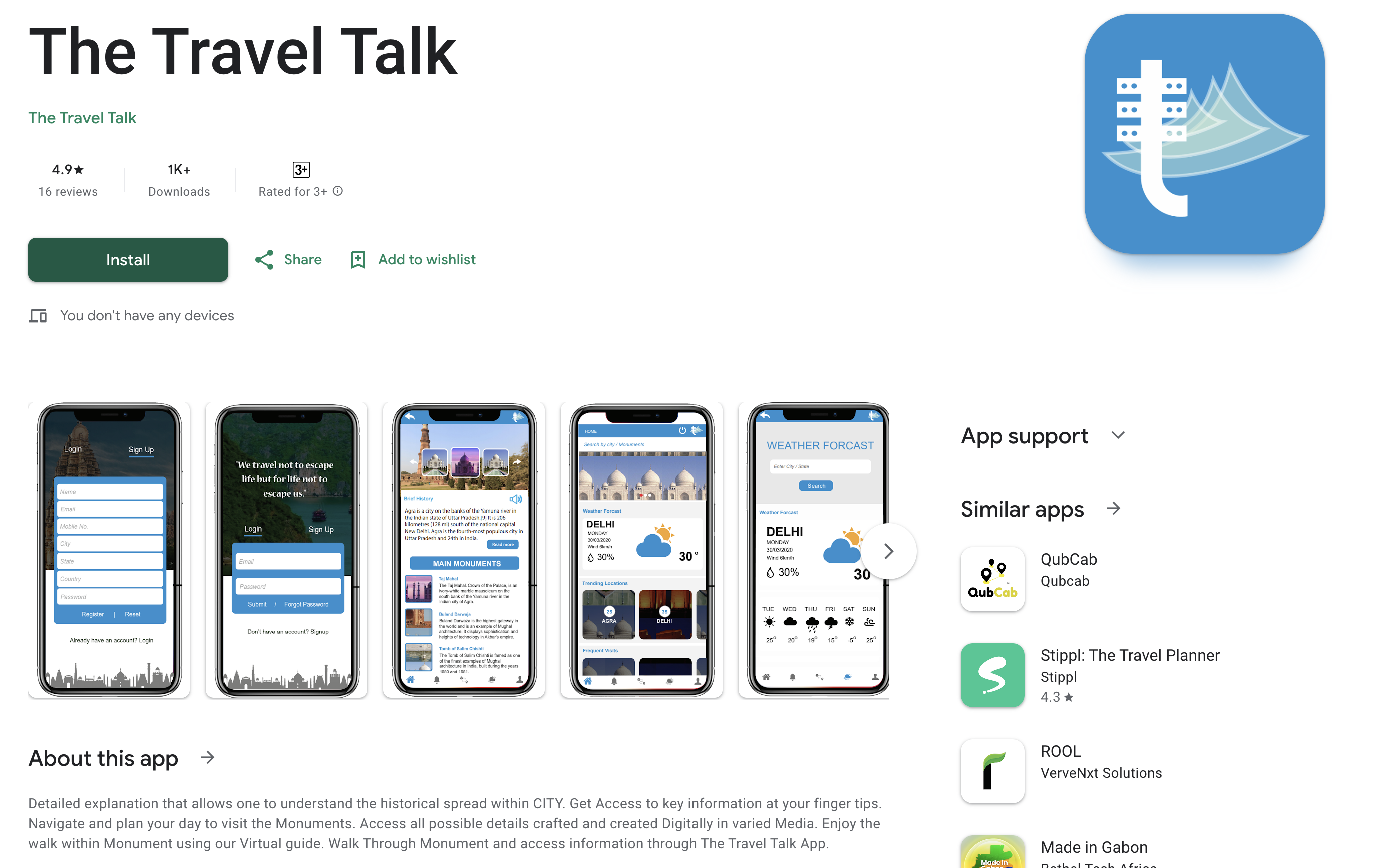 Travel Talk App